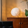 lantern white table light round laser cut geo floral