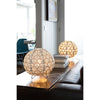 lantern white table light round laser cut geo floral