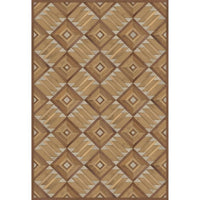faux wood warm brown vinyl floor mat