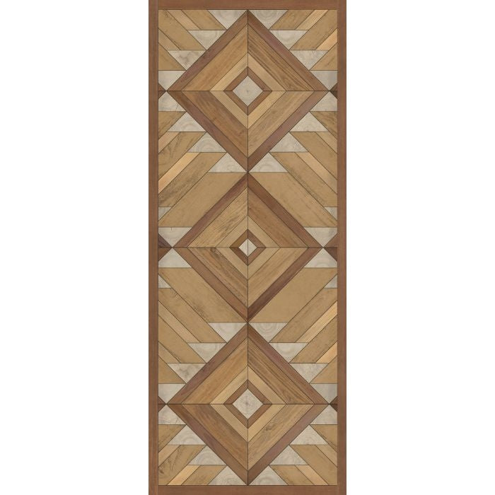 faux wood warm brown vinyl floor mat