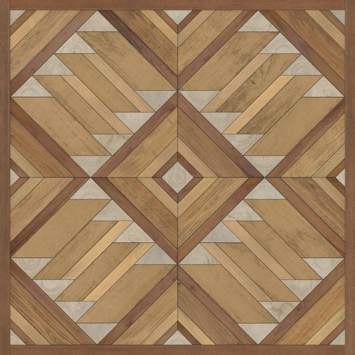 faux wood warm brown vinyl floor mat