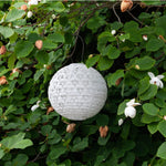 lantern white table light round laser cut geo floral