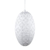 white, pod, palm, lantern chevron solar hanging light decor