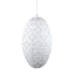 white, pod, palm, lantern chevron solar hanging light decor