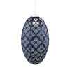 white, pod, palm, lantern chevron solar hanging light decor