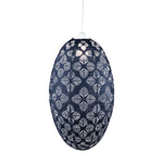 white, pod, palm, lantern chevron solar hanging light decor