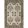 vinyl floorcloth tan neutral medallion