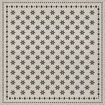black white mosaic tile lay flat vinyl rug