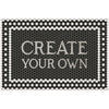 Black and white create your own vinyl mat