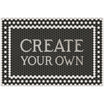 Black and white create your own vinyl mat