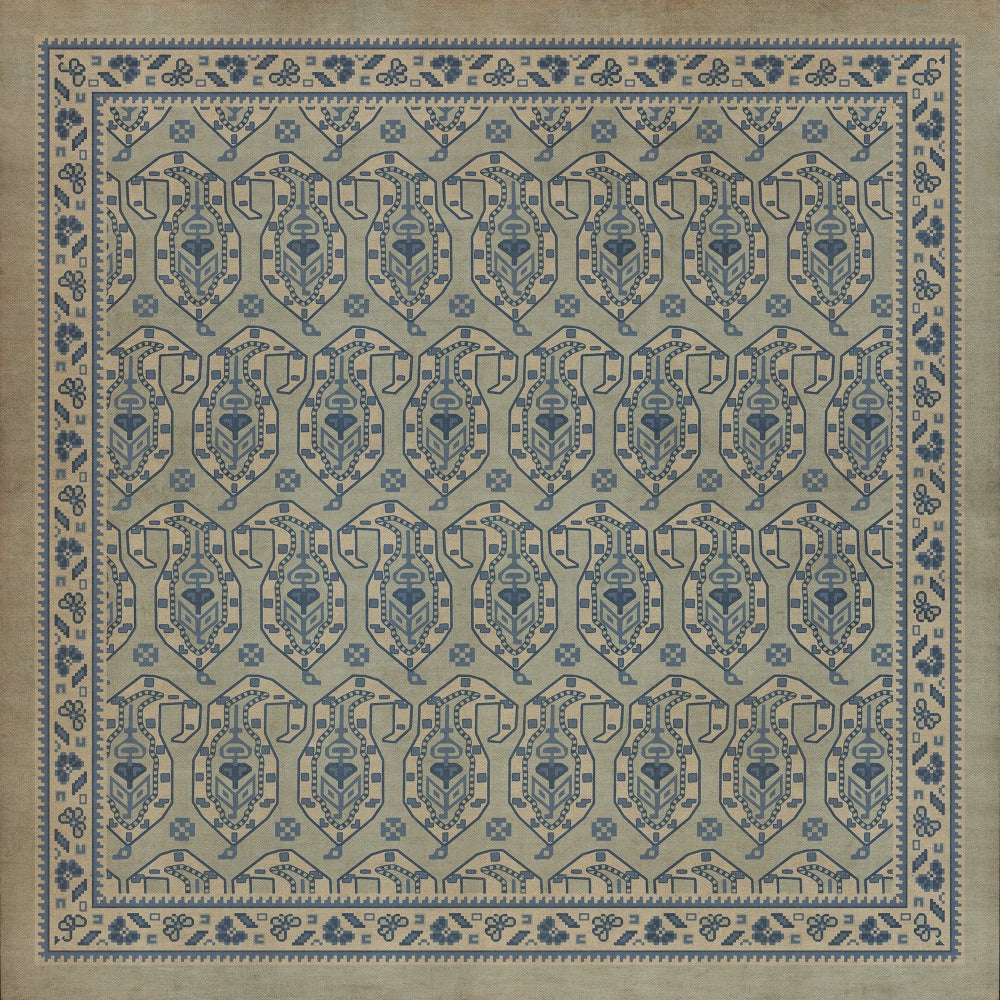Persian Bazaar Kintala Albastru floor mat