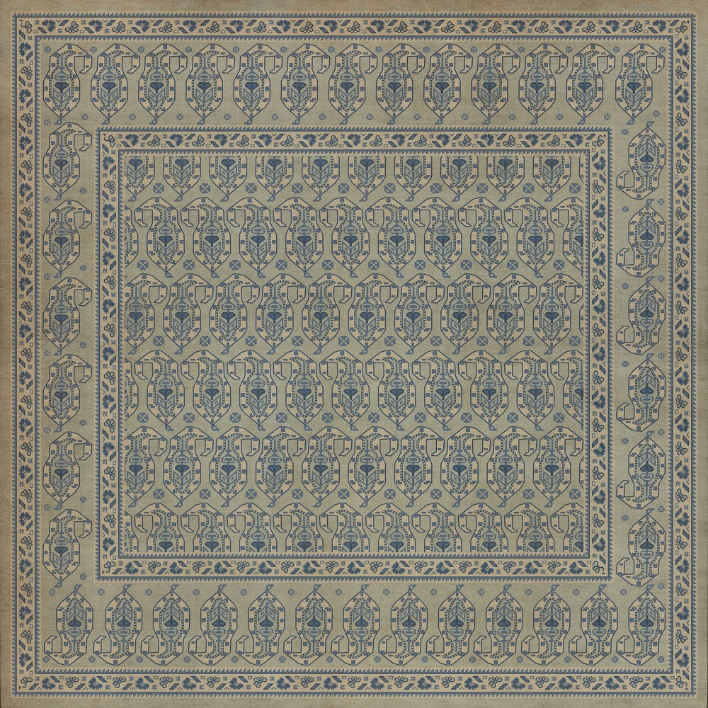 Persian Bazaar Kintala Albastru floor mat