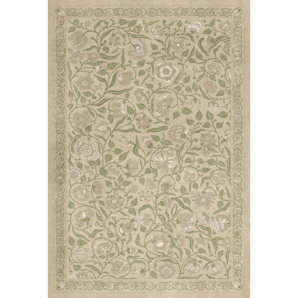 Antique Floral A Chilly Peace floor mat