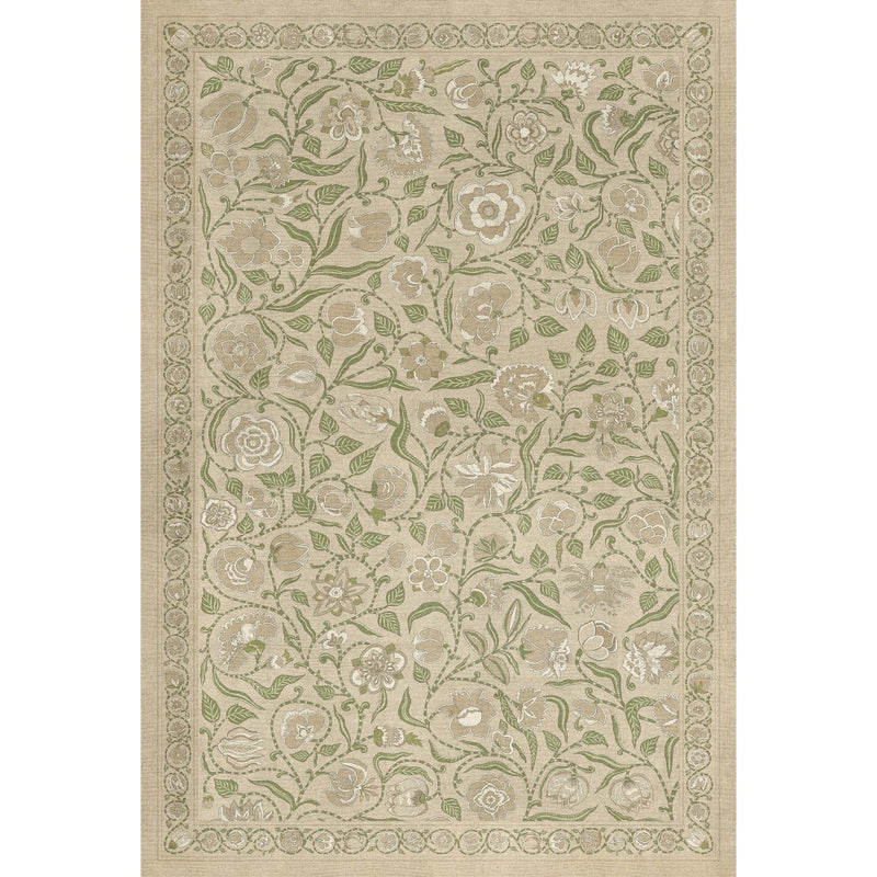 Antique Floral A Chilly Peace floor mat