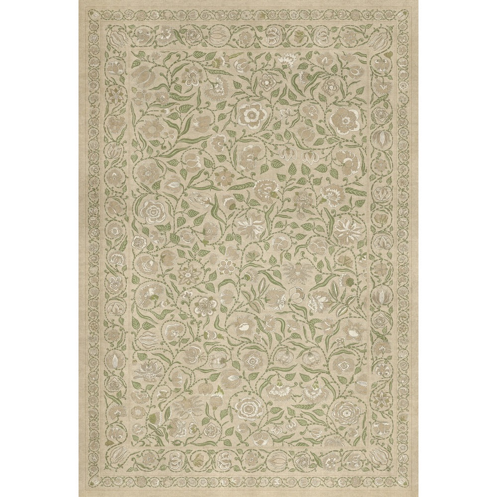 Antique Floral A Chilly Peace floor mat