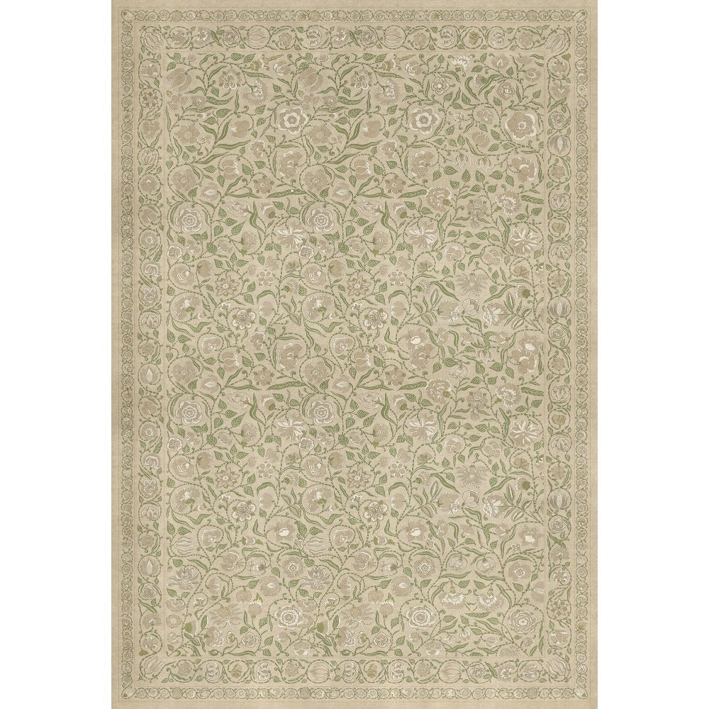 Antique Floral A Chilly Peace floor mat