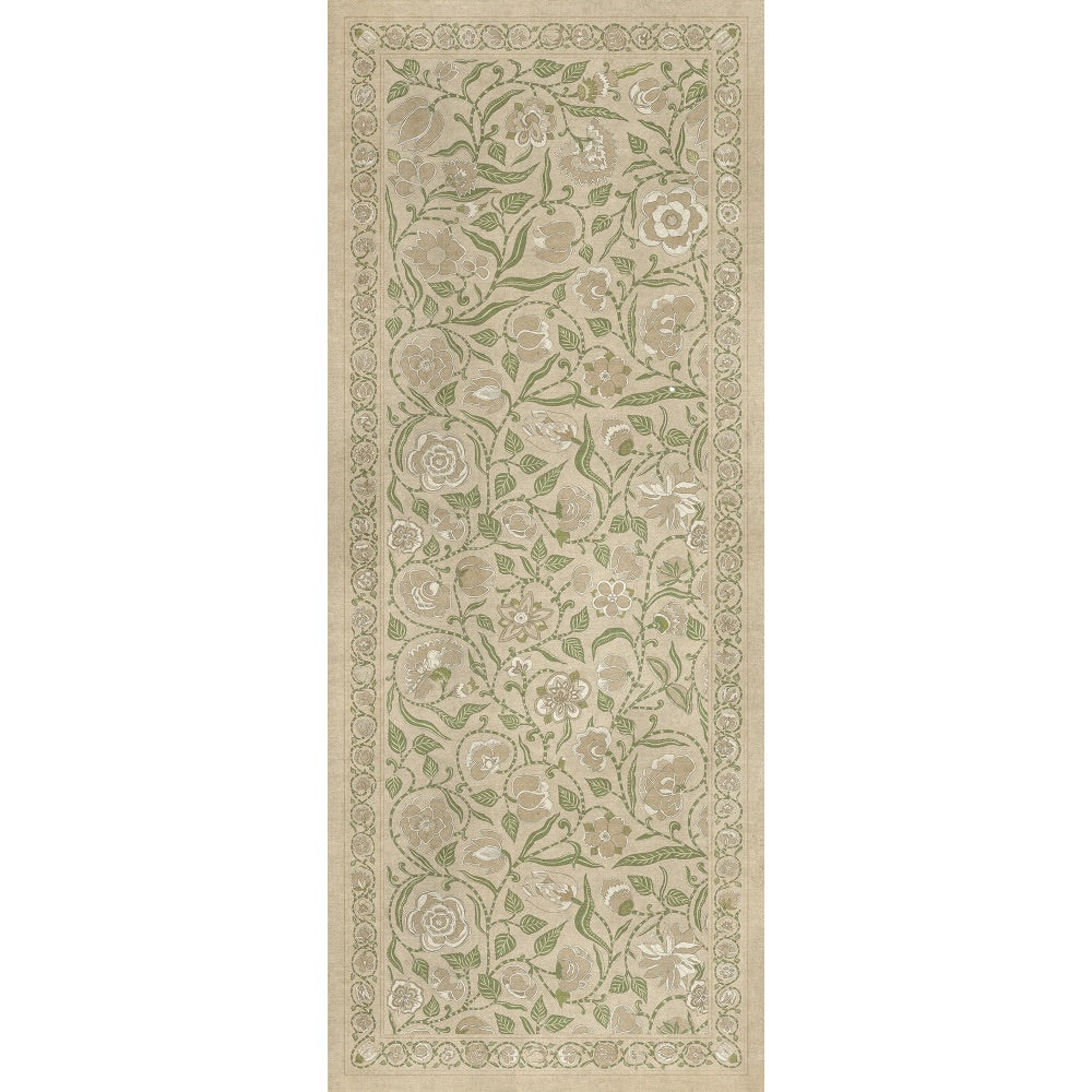 Antique Floral A Chilly Peace floor mat