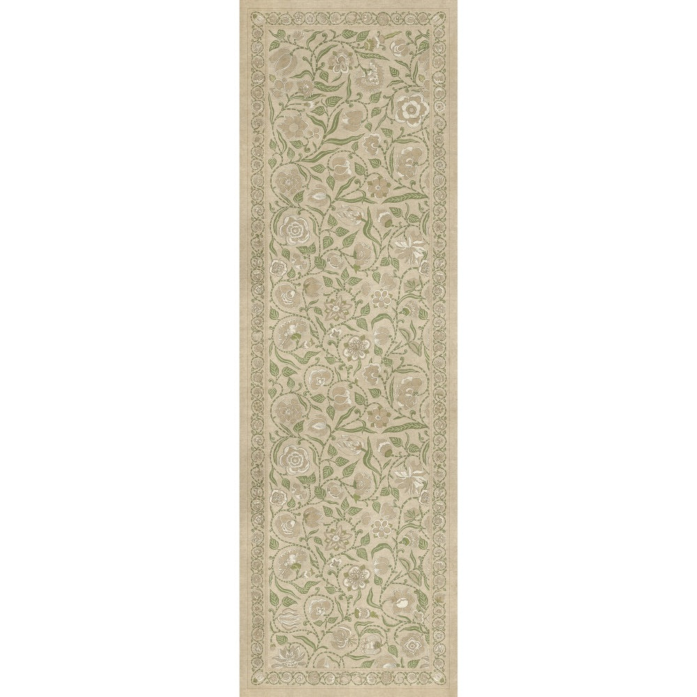 Antique Floral A Chilly Peace floor mat