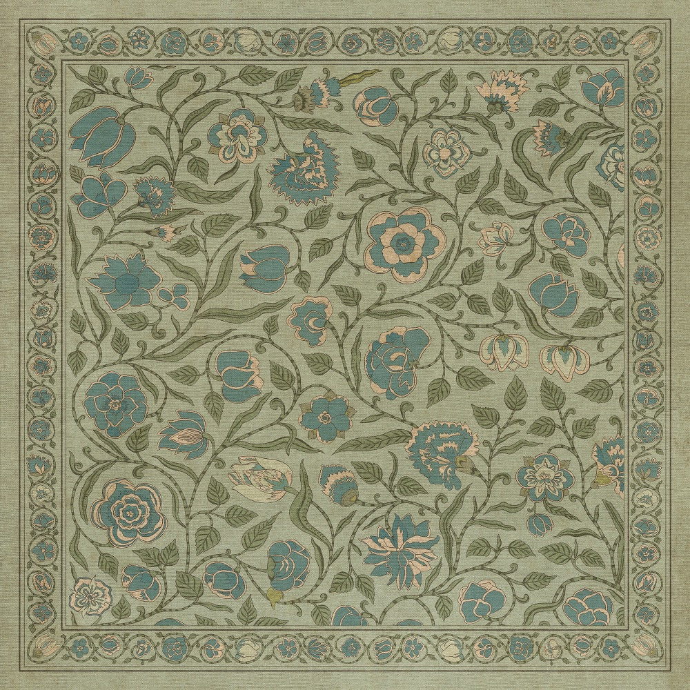 Antique Floral A Joy of Earth floor mat