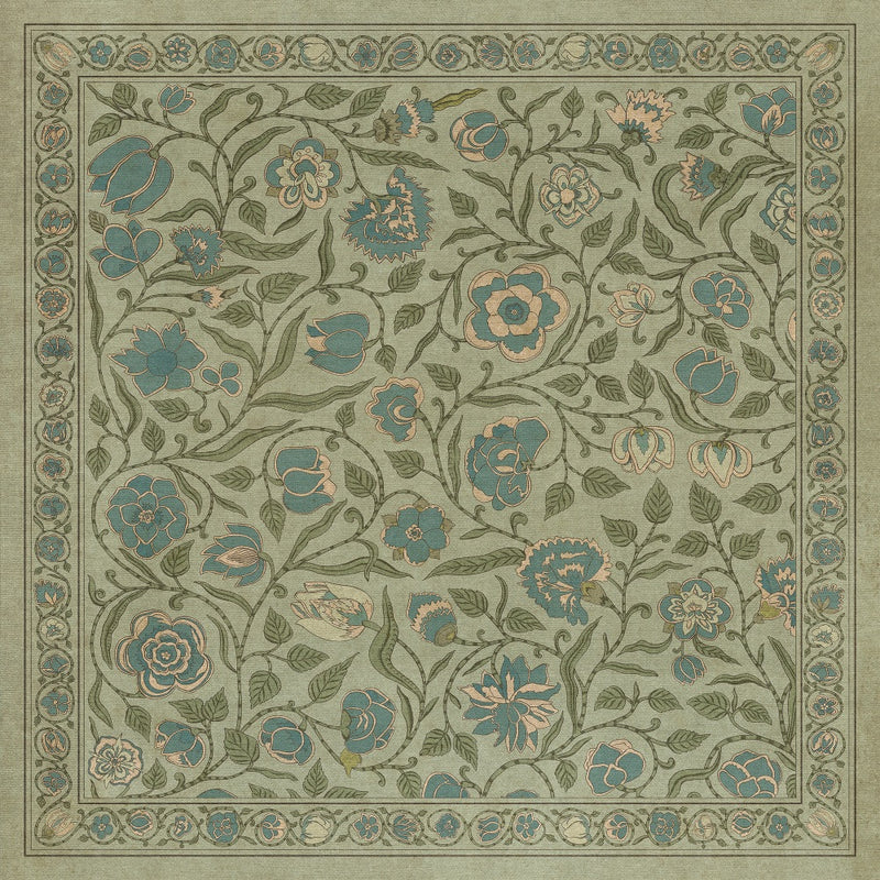 Antique Floral A Joy of Earth floor mat