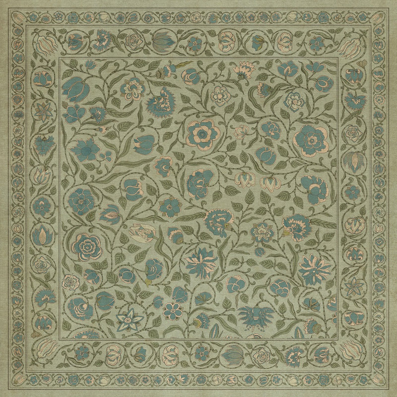 Antique Floral A Joy of Earth floor mat