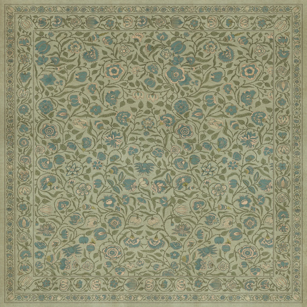 Antique Floral A Joy of Earth floor mat