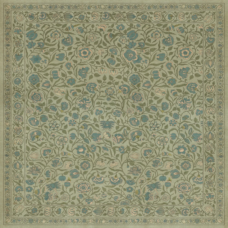 Antique Floral A Joy of Earth floor mat