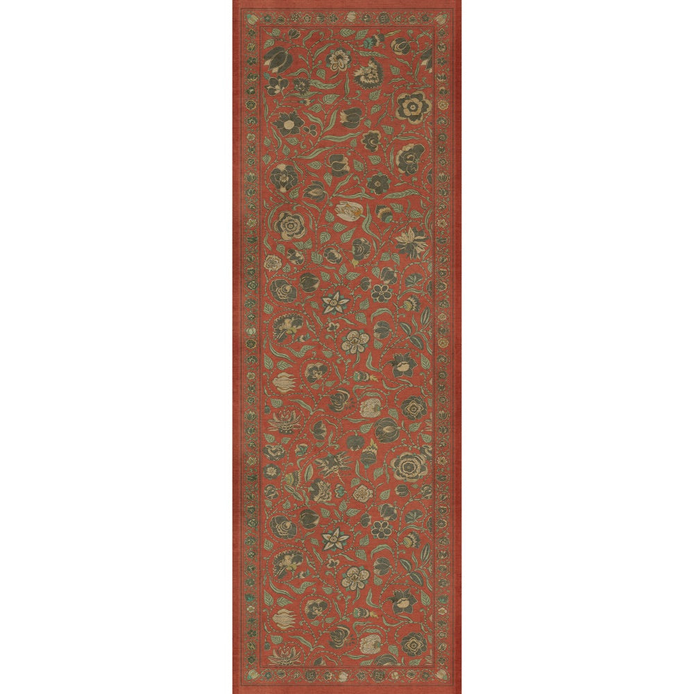 Antique Floral Coronation floor mat
