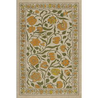 Antique Floral A Lane of Yellow floor mat