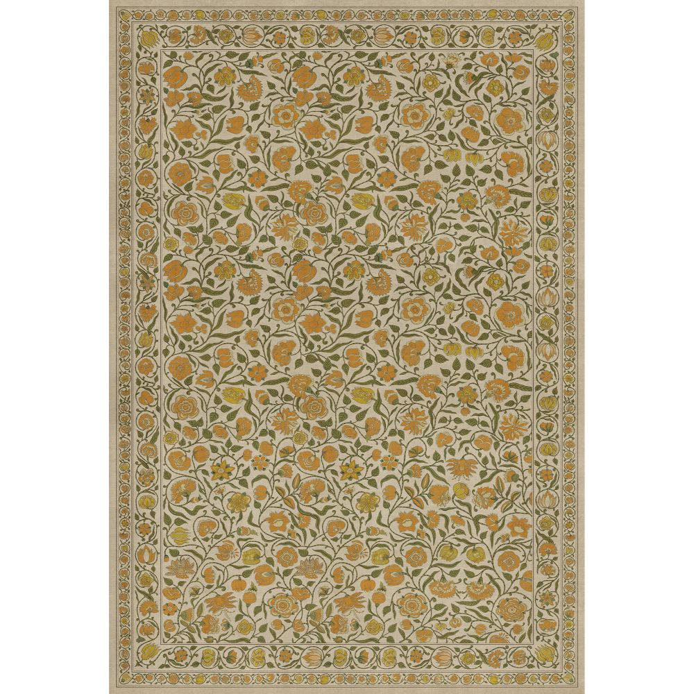 Antique Floral A Lane of Yellow floor mat
