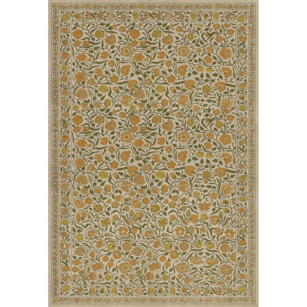 Antique Floral A Lane of Yellow floor mat