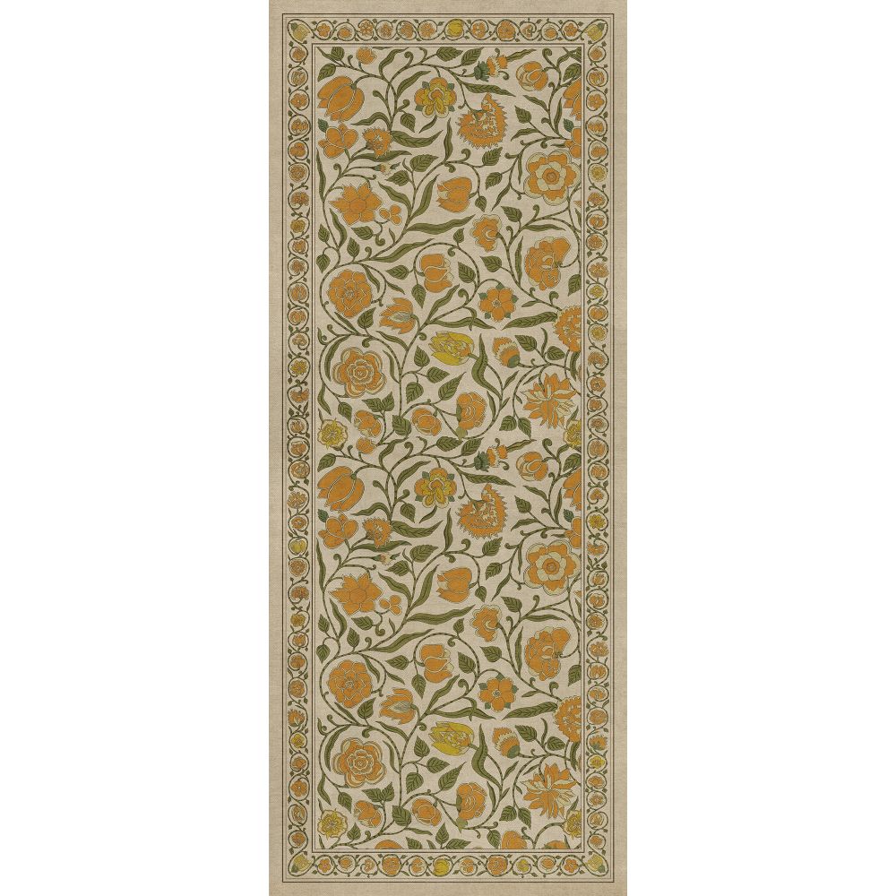 Antique Floral A Lane of Yellow floor mat