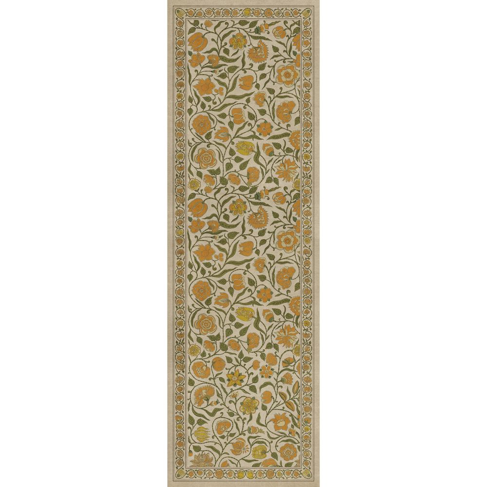 Antique Floral A Lane of Yellow floor mat