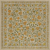 Antique Floral A Lane of Yellow floor mat