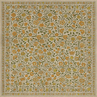 Antique Floral A Lane of Yellow floor mat