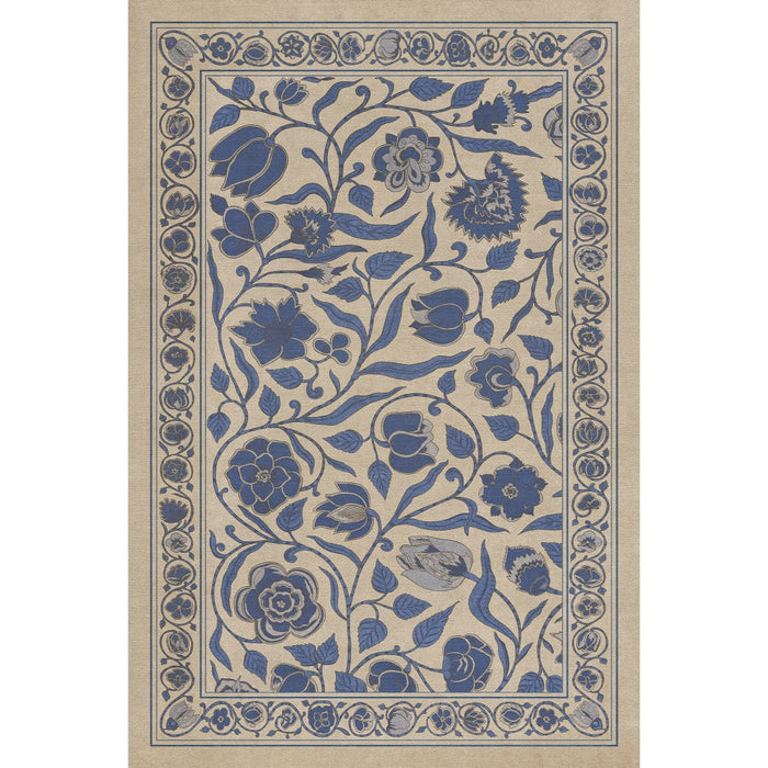 Antique Floral A Solemn Soul floor mat