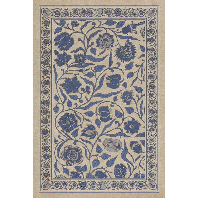 Antique Floral A Solemn Soul floor mat