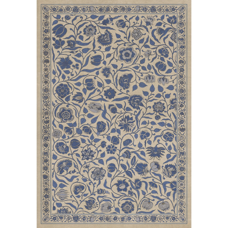 Antique Floral A Solemn Soul floor mat