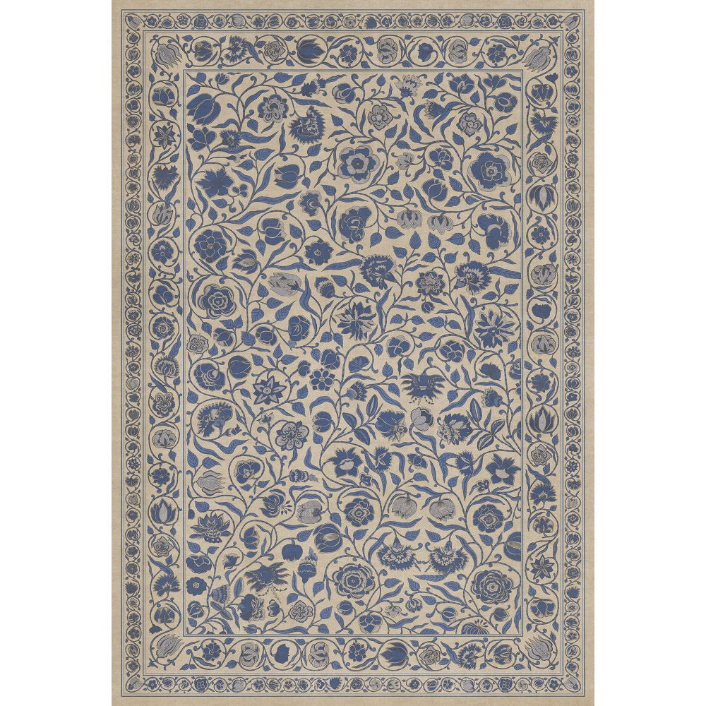 Antique Floral A Solemn Soul floor mat