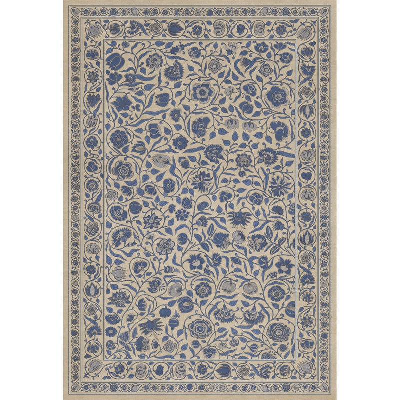Antique Floral A Solemn Soul floor mat