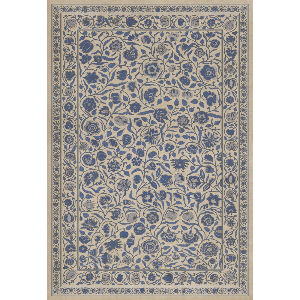 Antique Floral A Solemn Soul floor mat
