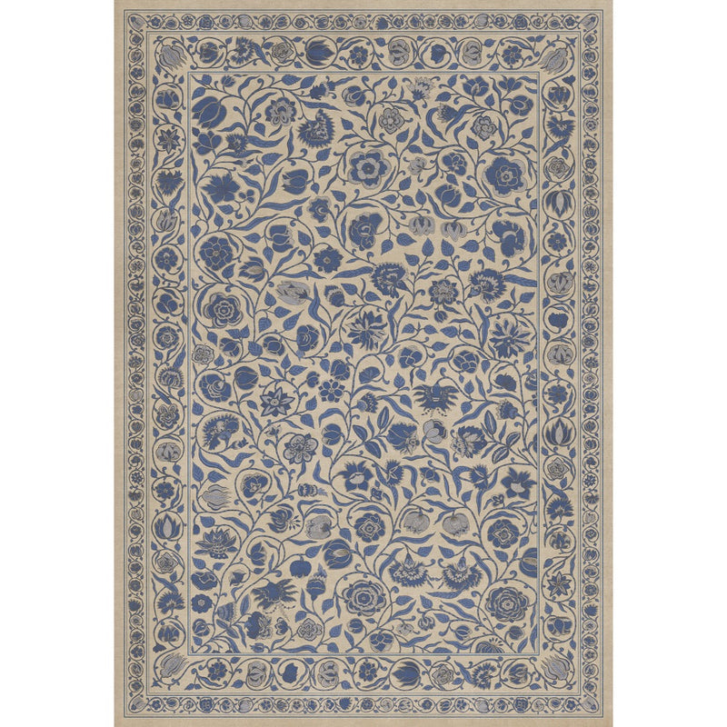 Antique Floral A Solemn Soul floor mat