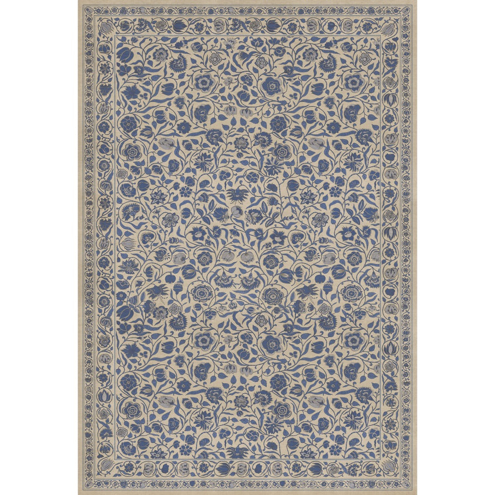 Antique Floral A Solemn Soul floor mat