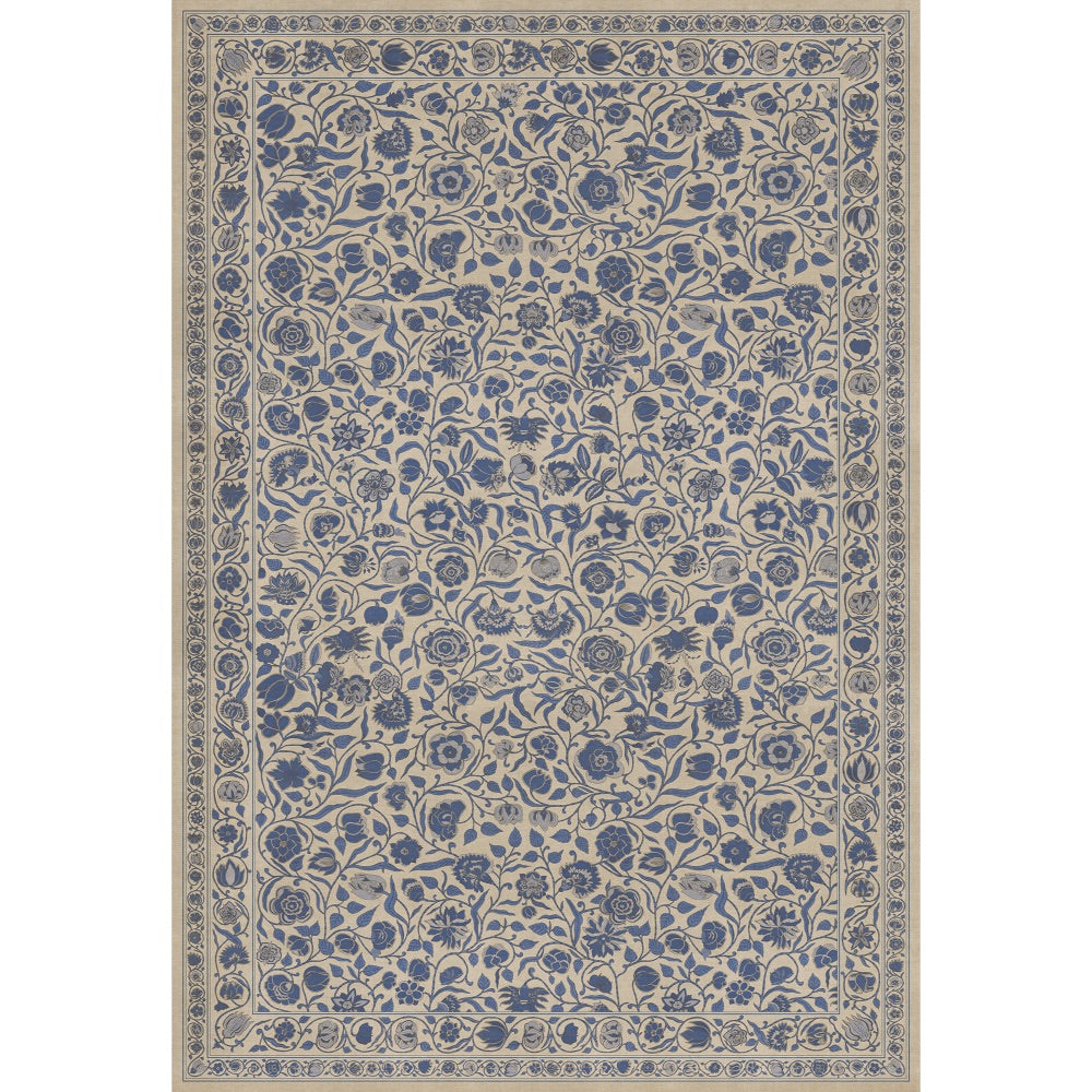 Antique Floral A Solemn Soul floor mat