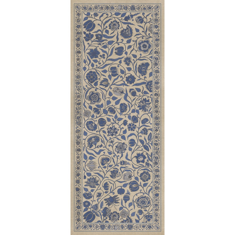 Antique Floral A Solemn Soul floor mat