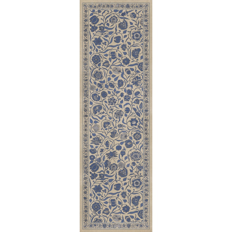 Antique Floral A Solemn Soul floor mat