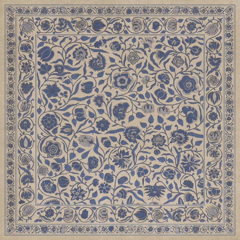 Antique Floral A Solemn Soul floor mat
