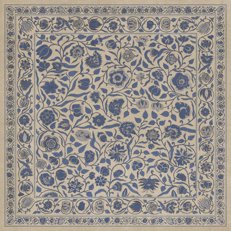 Antique Floral A Solemn Soul floor mat