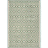vintage vinyl rug floral green blue