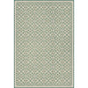 vintage vinyl rug floral green blue